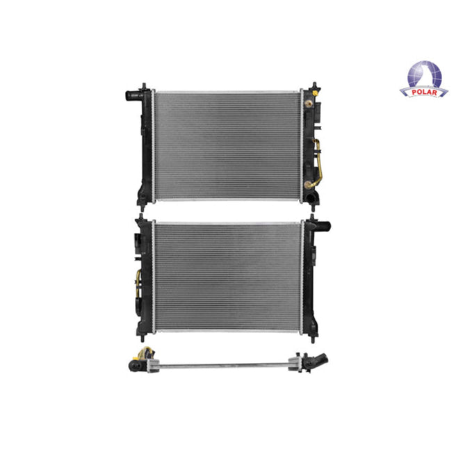 Radiador Ki Rio 18-22 L4 1.6 Lts Aut C/S Aa 19 2/3X14 2/5X16Mm Alum Sold Polar