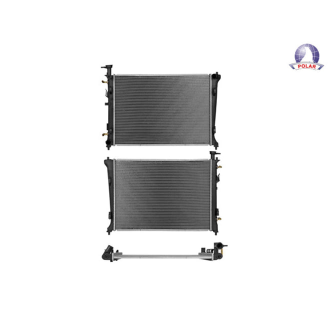 Radiador Ki Forte 10-13 L4 2.0, 2.4 Lts Aut C/S Aa 23 5/8X17 1/4X16Mm Alum Sold Polar