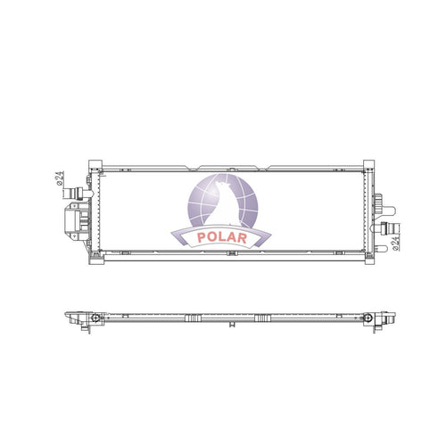 Radiador Model 3 Automático 2017-2023 Polar