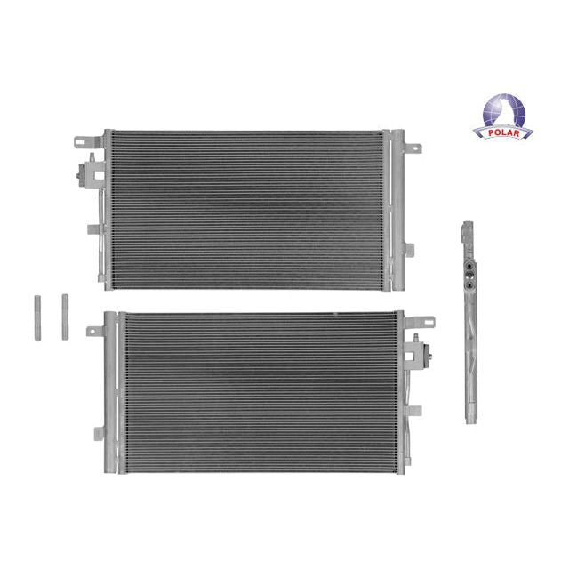 CONDENSADOR DE AIRE BK ENVISION 16-20 L4 2.0, 2.5 LTS AUT/STD C/SECADOR 26 7/9X15 5/7X16MM ALUM SOLD POLAR