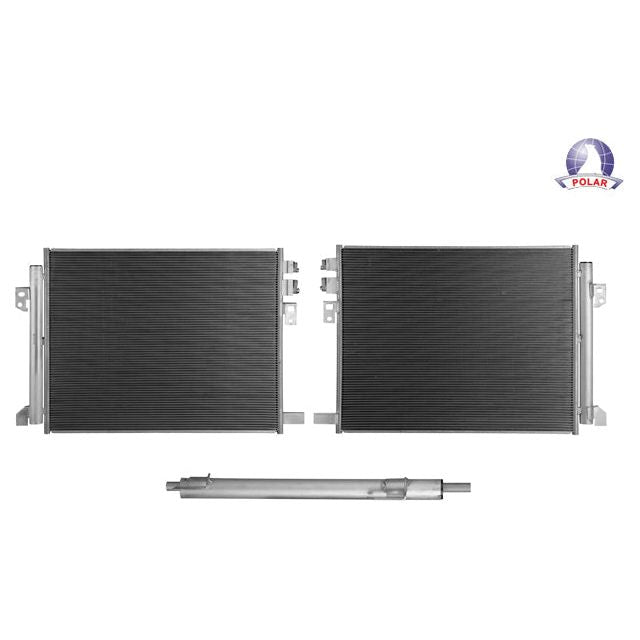 CONDENSADOR DE AIRE FD EXPLORER 20-21 L4 2.3/V6 3.0, 3.3 LTS AUT/STD C/SECADOR 25 2/3X19 4/5X12MM ALUM SOLD POLAR