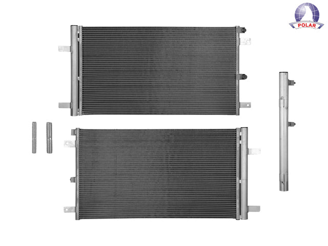 CONDENSADOR FD F-150 15-21/EXPEDITION 18-21 V6 2.7, 3.0, 3.3, 3.5 LTS AUT/STD C/SECADOR  31 2/3X18X16MM ALUM SOLD POLAR