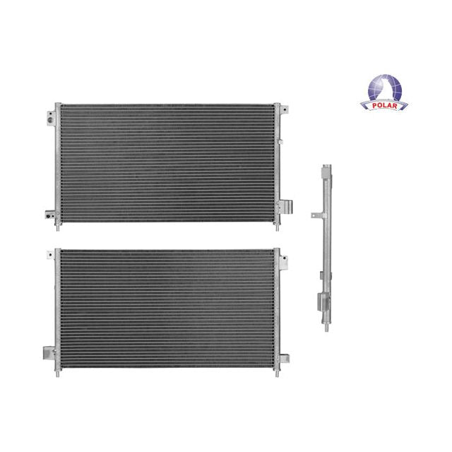 CONDENSADOR DE AIRE HD ACCORD 03-07 L4 2.4/V6 3.0 LTS AUT/STD S/SECADOR 26 1/4X14 7/16X16MM ALUM SOLD POLAR