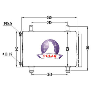 Condensador A/C Con Secador Swift 2007-2012 Polar
