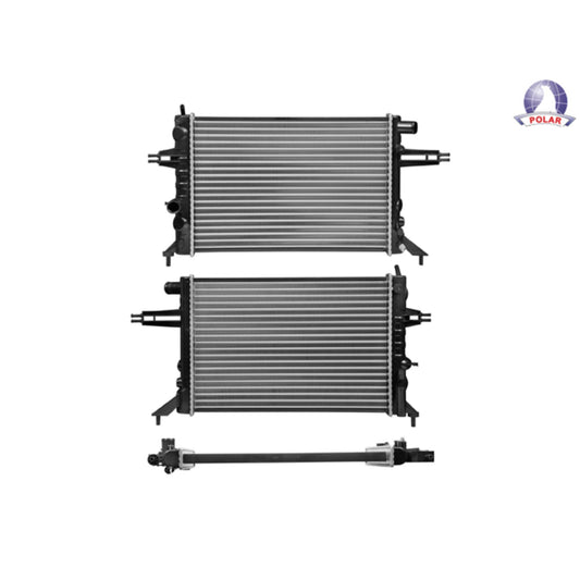 Radiador Cv Astra/Zafira 00-08 L4 1.8 Lts Std C/S Aa 21 1/4X14 6/7X23Mm Alum Mec Polar
