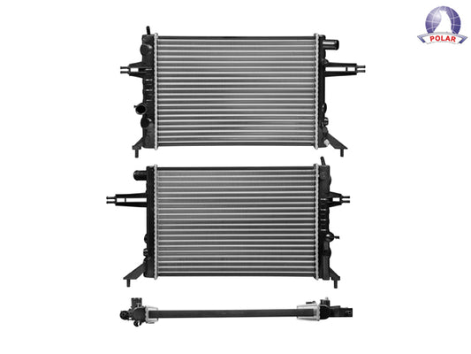 Radiador Cv Astra/Zafira 00-08 L4 1.8 Lts Std C/S Aa 21 1/4X14 6/7X23Mm Alum Mec Polar