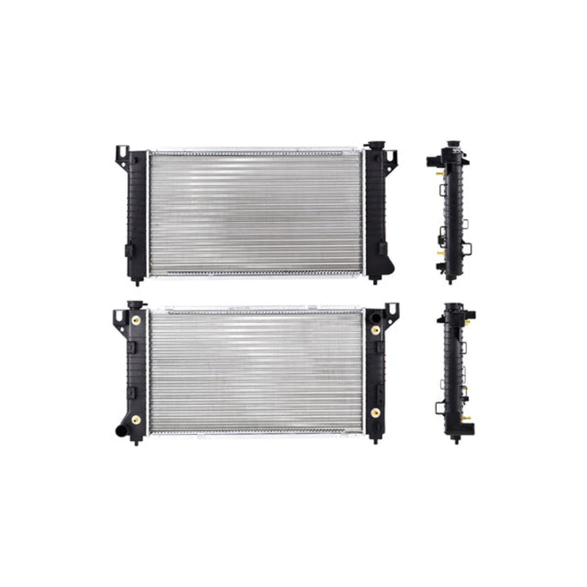 Radiador Cr Caravan/Town Country 96-00 L4/V6 3.0 Lts C/S Aa Aut Toma Cruzada 26X14 6/7X34Mm Alum Mec Polar