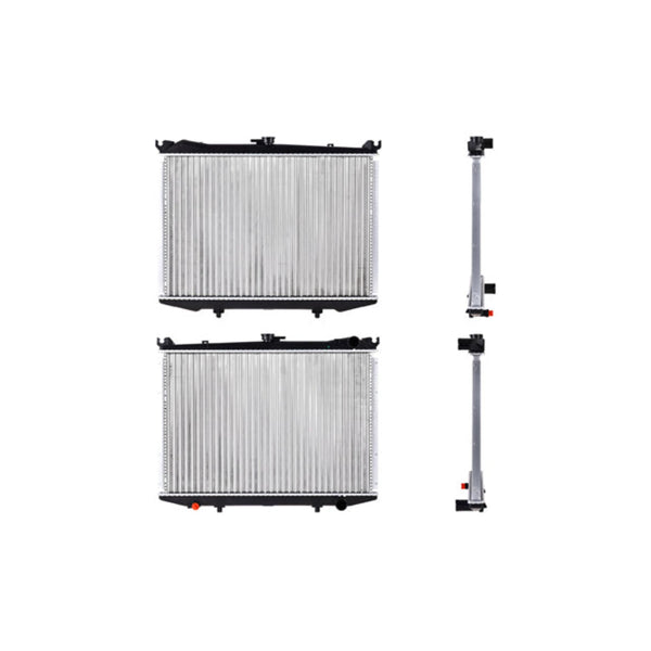 Radiador Ns D21/Hardbody/Pathfinder 86-04 L4/V6 2.4/3.0 Lts Tomas Lineales Std 17X25X23Mm Alum Mec Polar
