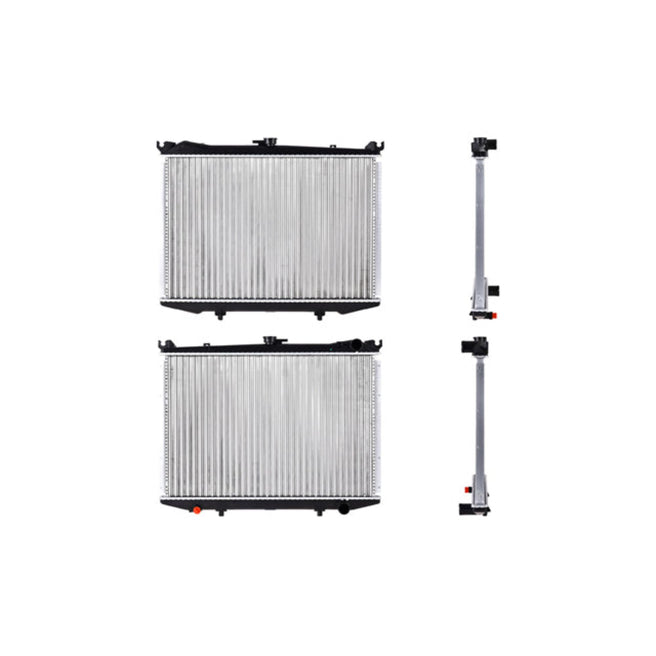 Radiador Ns D21/Hardbody/Pathfinder 86-04 L4/V6 2.4/3.0 Lts Tomas Lineales Std 17X25X23Mm Alum Mec Polar