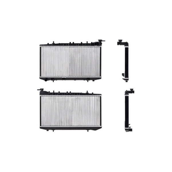 Radiador Ns Tsuru Iii 92-17 L4 1.6, 1.8, 2.0 Lts 2 Hileras 1/2 Std C/S Aa 12 3/5X25 1/2X34Mm Alum Mec Polar