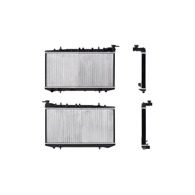 Radiador Ns Tsuru Iii 92-17 L4 1.6, 1.8, 2.0 Lts 2 Hileras 1/2 Std C/S Aa 12 3/5X25 1/2X34Mm Alum Mec Polar