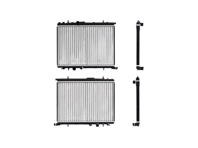 RADIADOR PG 206/307 01-09 L4 1.1, 1.4, 1.6 LTS C/AA STD 15X22 1/7X23MM ALUM MEC POLAR