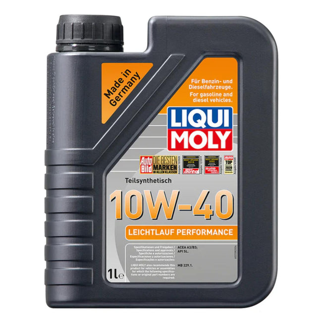Kit de 6 Litros de Aceite Sintético Liqui Moly LEICHTLAUF PERFORMANCE SAE 10W-40
