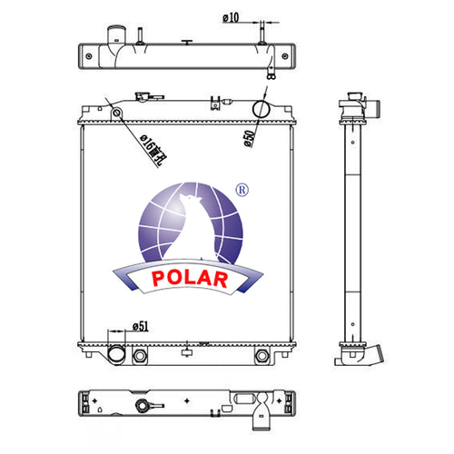 Radiador Forward 800 Automático 2020-2022 Polar