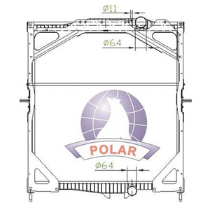 Radiador Vnl Manual 1998-2007 Polar