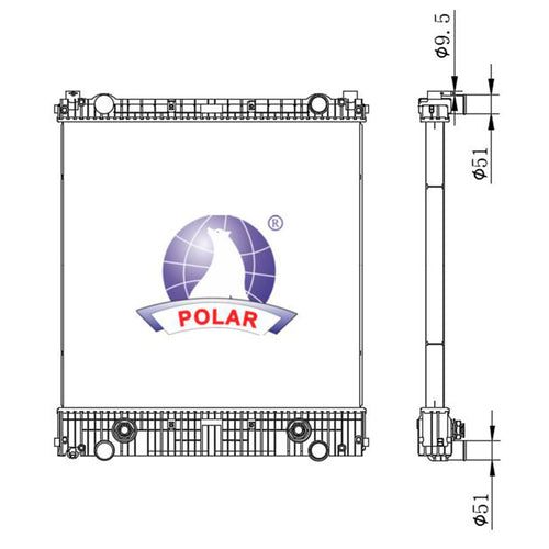 Radiador Tomas Lineales M2 Automático 2006 Polar