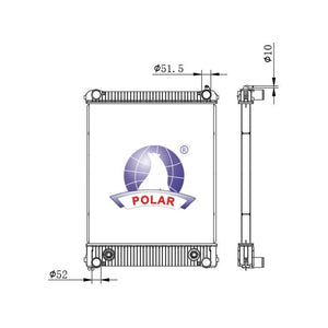 Radiador Tomas Cruzadas M2 Series Automático 2003-2008 Polar