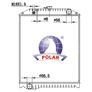 Radiador Hino 500 Manual 2008-2025 Polar