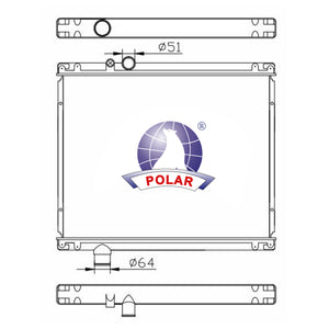 Radiador CV Manual 2000-2007 Polar