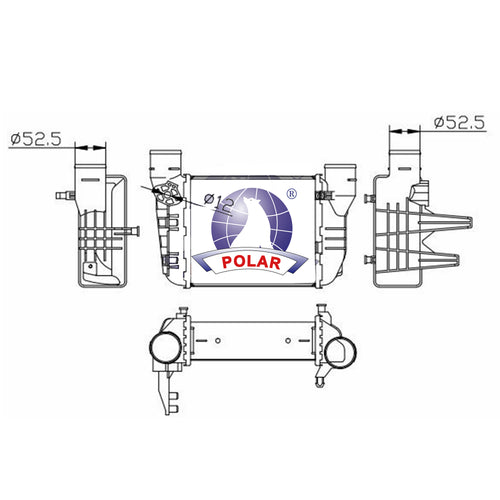Intercooler A4 2002-2006 Polar
