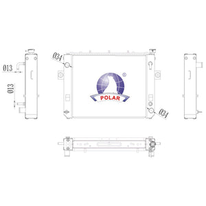 Radiador 7FD30 Manual 1998-2005 Polar
