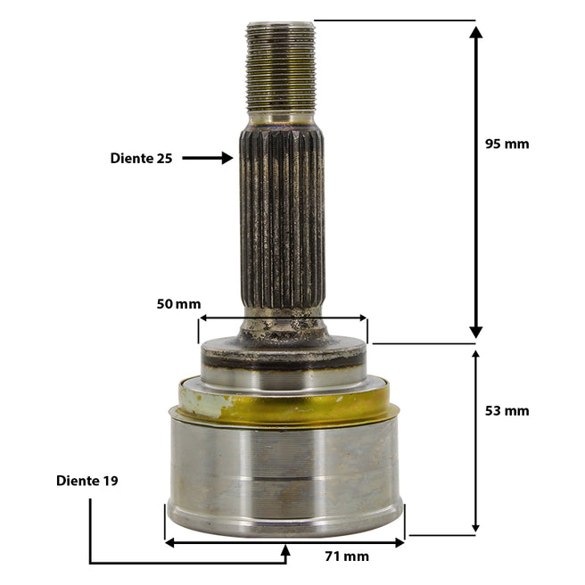 Juntas Homocineticas Rueda P/ Dodge Atos 2001 - 2004
