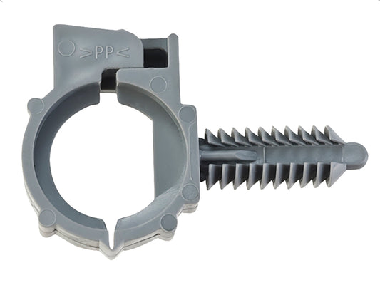 Sujetador D/Cables Uni Y Varios Hoyo:8Mm/Dia.Int:10Mm/Dia.Ext:13Mm Gris 25Pz