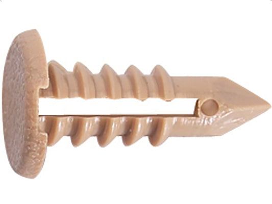 Retenedor Interiores Univ Beige Hoyo:5Mm/Largo 21Mm Cab.13Mm Usa 50Pz