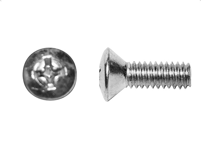 Tornillo Cabeza Ovalada 8-32 X 1/2 Cromado Tw 50Pz