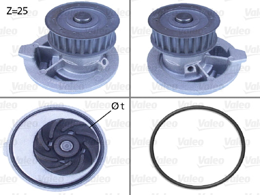 Bomba Agua Chevrolet Astra 2004-2006 L4 2.0L 25 Dientes