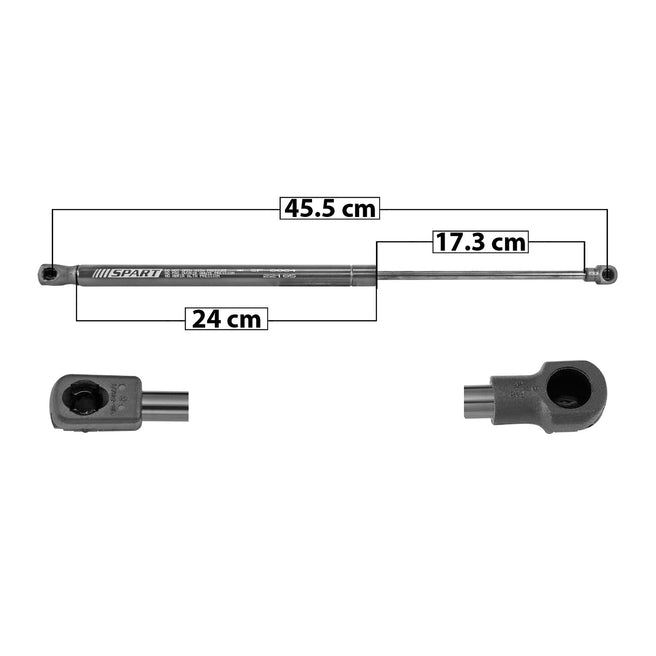 Resorte de Gas para Quinta Puerta de Fiat 500 2009-2019