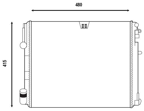 Radiador Nissan Platina 2002-2007 L4 1.6L