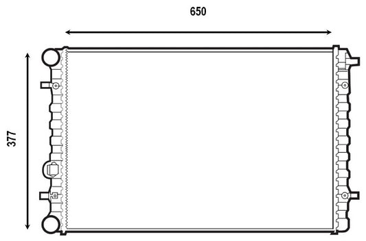 Radiador Volkswagen Beetle 2008-2010 L5 2.5L DPI: 2241