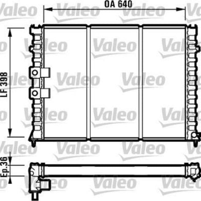 Radiador para Peugeot 406 2001-2002 V6 3.0L