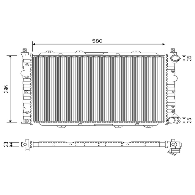 Radiador para Alfa Romeo 156 2002-2004 L4 2.0L