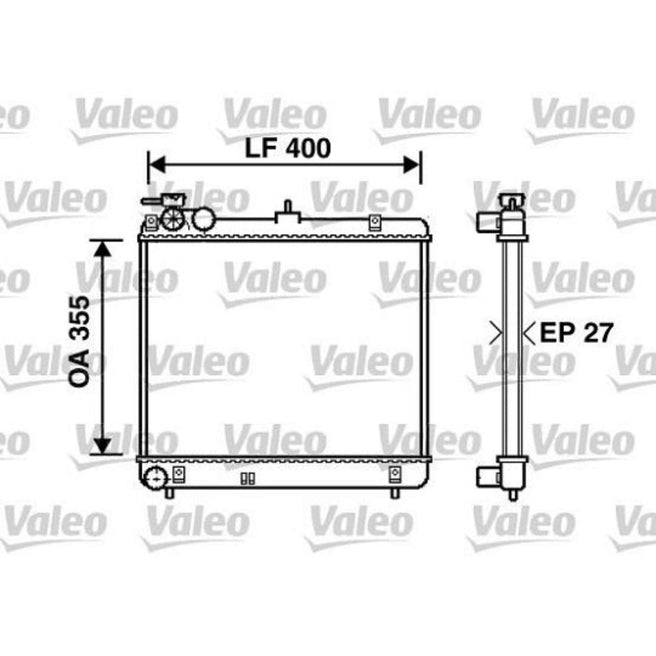 Radiador Dodge Atos 2001-2004 L4 1.0L