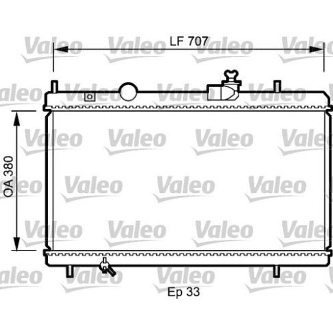 Radiador para Peugeot 607 2002-2003 V6 2.9L