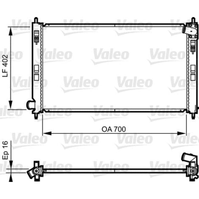 Radiador para Mitsubishi ASX 2013-2013 L4 2.0L DPI: 2979