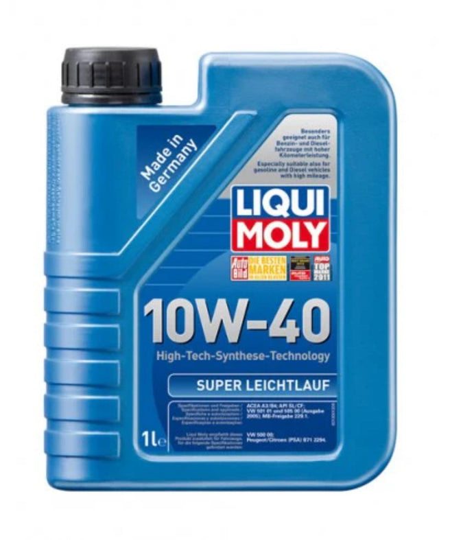 Kit de 6 Litros de Aceite Sintético Liqui Moly LEICHTLAUF SAE 10W-40 para Motor