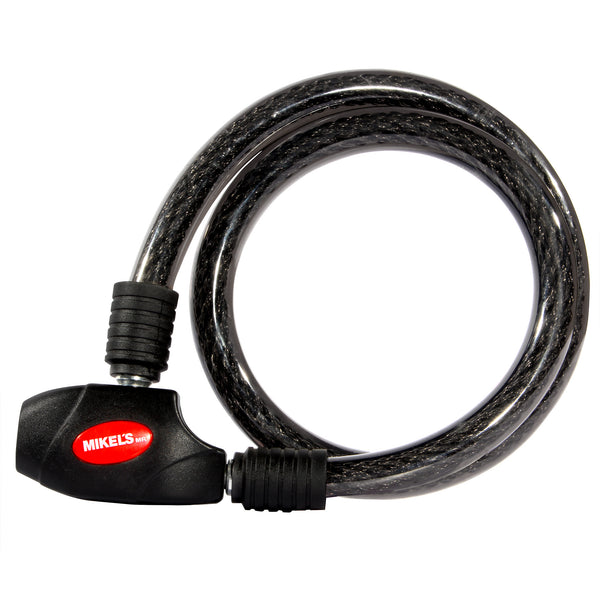 Cable candado flexible, 2 llaves planas (80 cms)