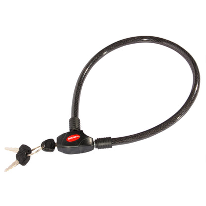 Cable candado flexible, 2 llaves planas (80 cms)