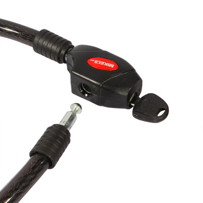 Cable candado flexible, 2 llaves planas (80 cms)