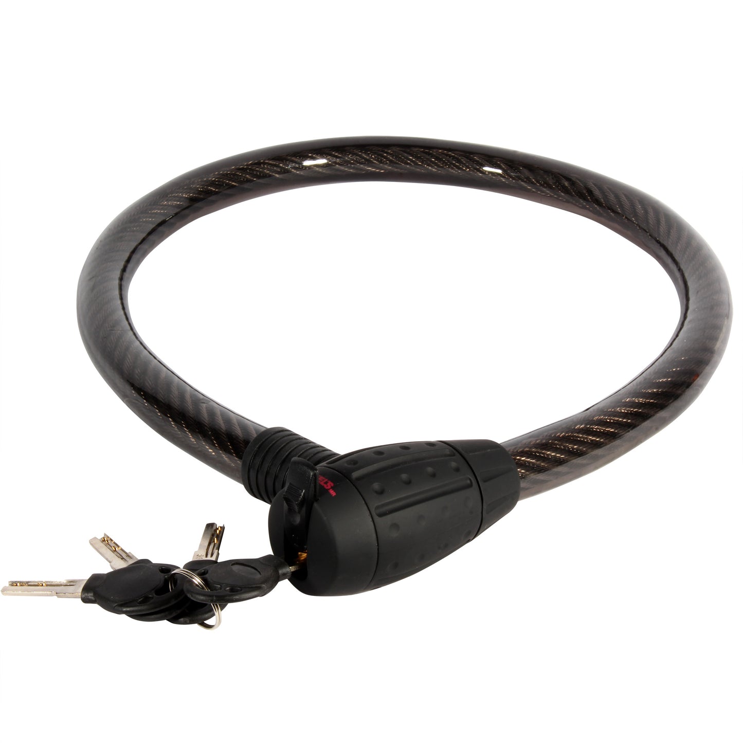 Cable candado flexible con llaves (1 mt)