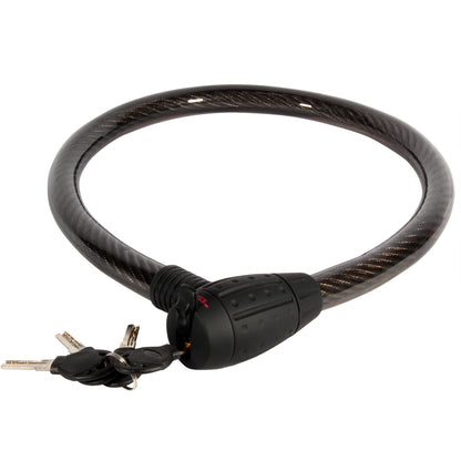 Cable candado flexible con llaves (1 mt)