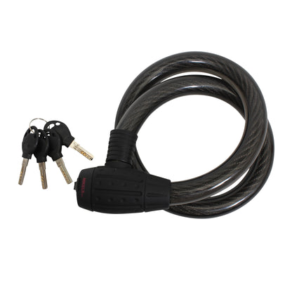 Cable candado flexible HD  con llaves (1.5 mts)