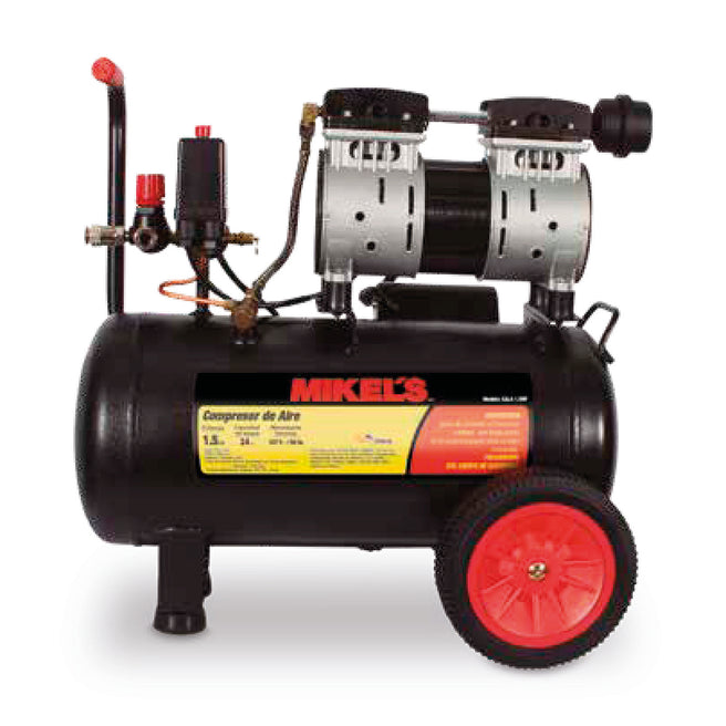 Compresor de aire 1.5 HP (24 lts) LIBRE DE ACEITE
