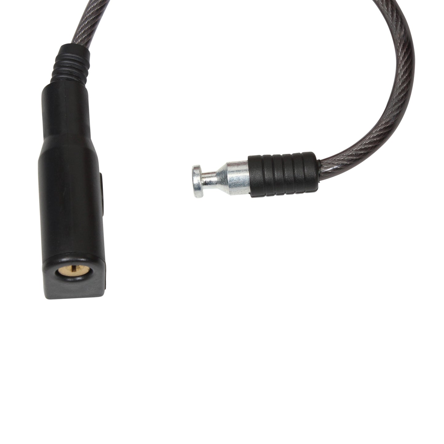 Cable candado en espiral con llaves (80 cms)