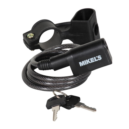 Cable candado en espiral con llaves (80 cms)