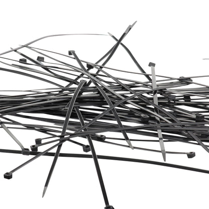 Cinchos de plastico 2.5x190 mm, 100 pzas, Negro