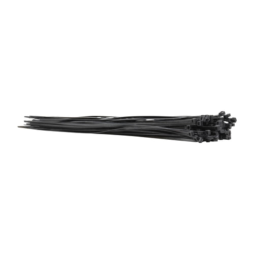 Cinchos de plastico 4.6x300 mm, 100 pzas, Negro